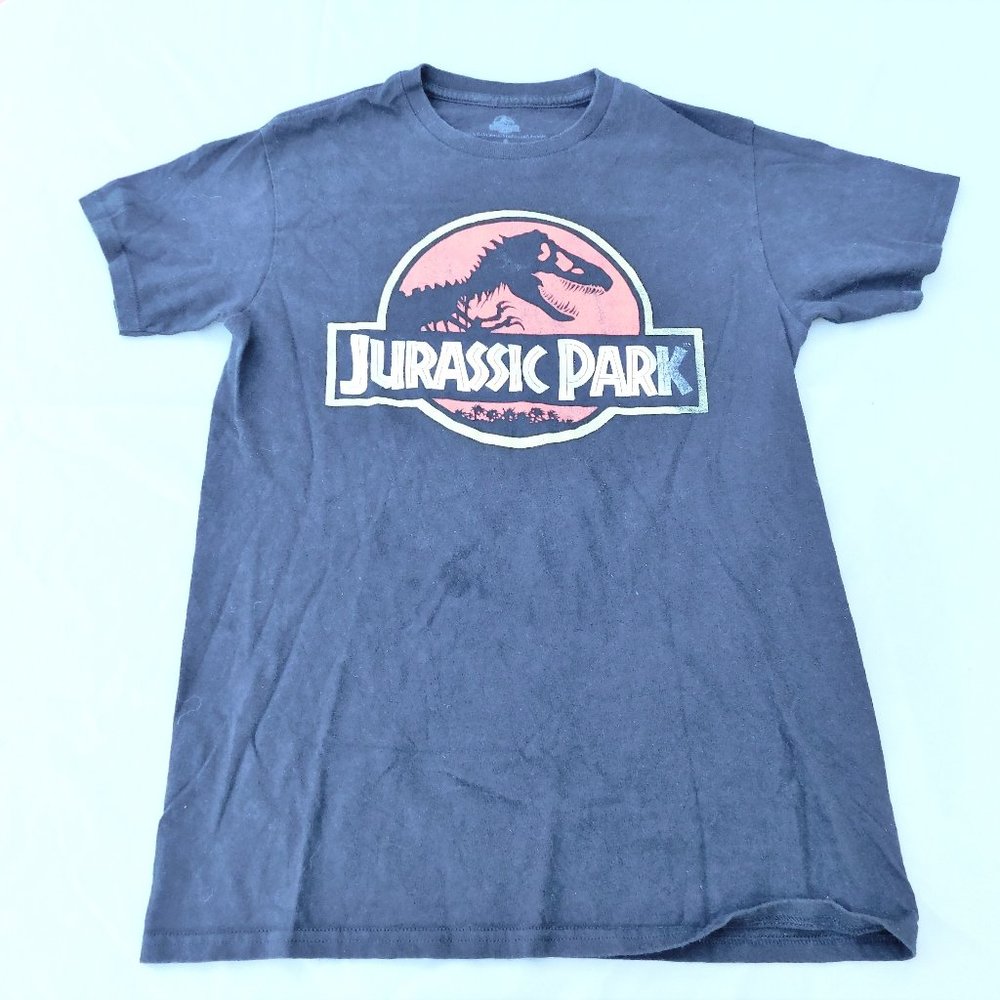 Black Jurassic Park tee shirt, Small, Black